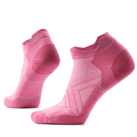 Smartwool Womens Run Zero Cushion Low Ankle Socks  -  Small / Garden Pink
