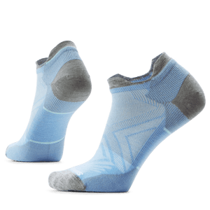Smartwool Womens Run Zero Cushion Low Ankle Socks  -  Small / Serene Blue