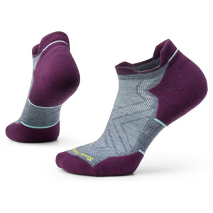 Smartwool Womens Run Targeted Cushion Low Ankle Socks  -  Small / Pewter Blue