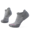 Smartwool Womens Run Targeted Cushion Low Ankle Socks  -  Small / Light Gray/White