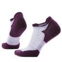 Smartwool Womens Run Targeted Cushion Low Ankle Socks  -  Small / Purple/White