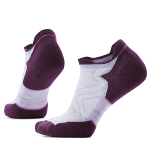 Smartwool Womens Run Targeted Cushion Low Ankle Socks  -  Small / Purple/White