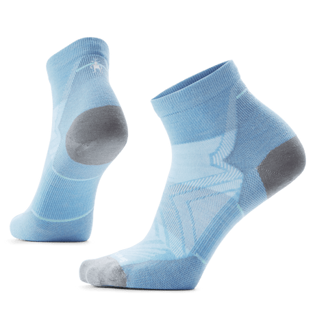Smartwool Womens Run Zero Cushion Ankle Socks  -  Small / Serene Blue