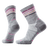 Smartwool Womens Run Zero Cushion Mini Crew Socks  -  Small / Light Gray