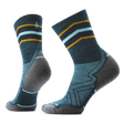 Smartwool Womens Run Targeted Cushion Mid Crew Socks  -  Small / Twilight Blue