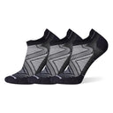 Smartwool Run Zero Cushion Low Ankle 3-Pack Socks  -  Medium / Black