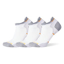Smartwool Womens Run Zero Cushion Low Ankle 3-Pack Socks  -  Small / White