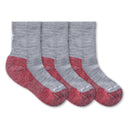 Smartwool Kids Hike Light Cushion Crew 3-Pack Socks- Clearance  -  Small / Light Gray