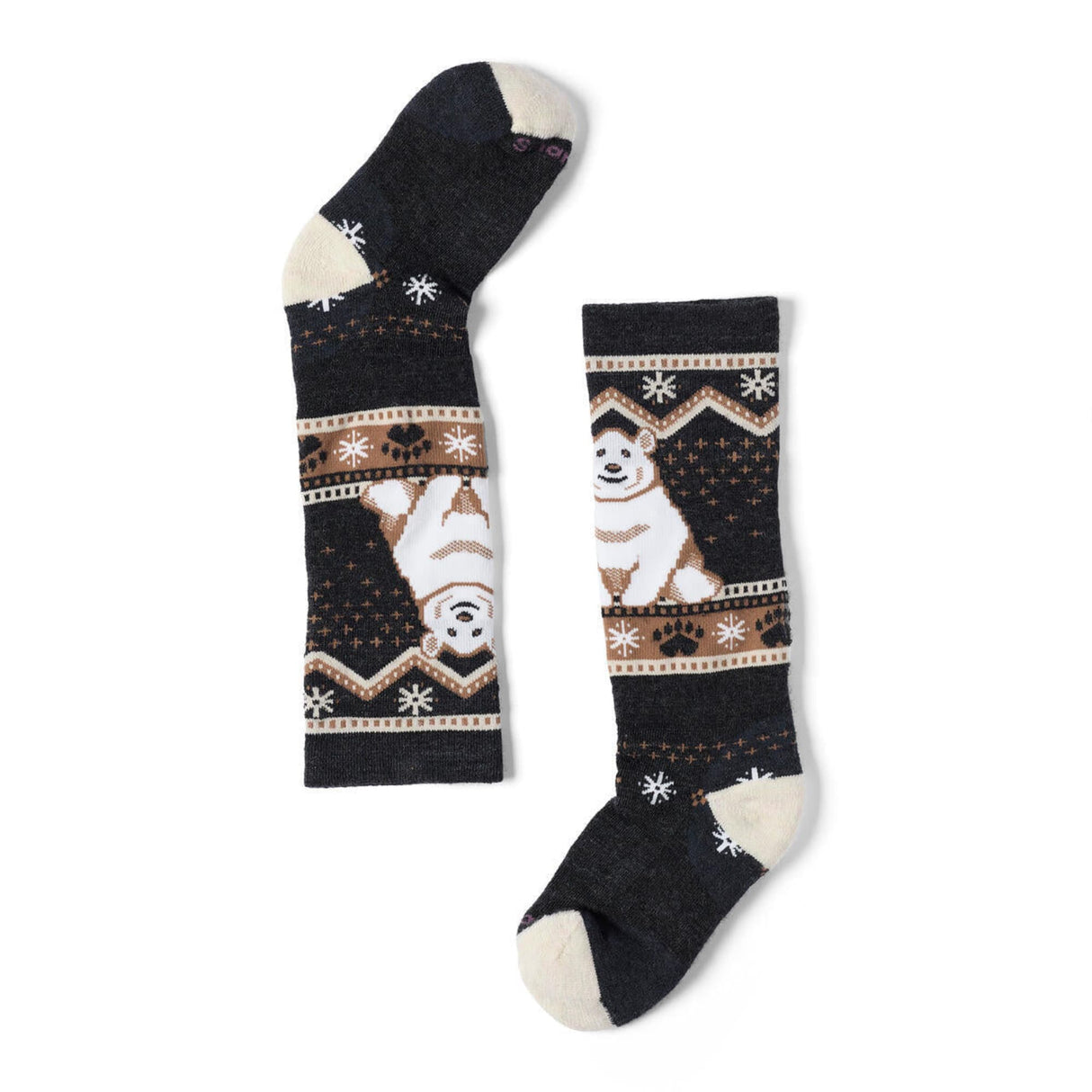 Smartwool Kids Wintersport Polar Bear Pattern Over-the-Calf Socks