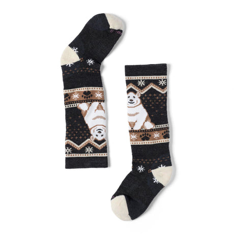 Smartwool Kids Wintersport Polar Bear Pattern Over-the-Calf Socks