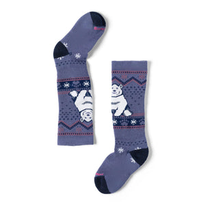 Smartwool Kids Wintersport Polar Bear Pattern Over-the-Calf Socks