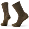 Smartwool Womens Everyday Cable Zero Cushion Crew Socks  -  Small / Military Olive