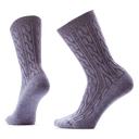 Smartwool Womens Everyday Cable Crew Socks  -  Small / Chalk Violet