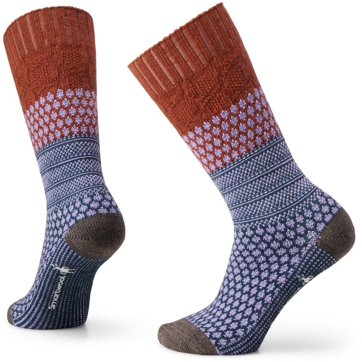 Smartwool Womens Everyday Popcorn Cable Crew Socks  -  Small / Picante