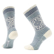 Smartwool Womens Everyday Popcorn Snowflake Pattern Crew Socks - Clearance  -  Medium / Frosty Green