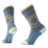 Smartwool Womens Everyday Popcorn Snowflake Pattern Crew Socks  -  Small / Serene Blue