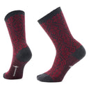 Smartwool Womens Everyday Cozy Traditional Snowflake Crew Socks  -  Small / Tibetan Red