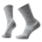 Smartwool Womens Run Cold Weather Targeted Cushion Crew Socks  -  Small / Light Gray/White