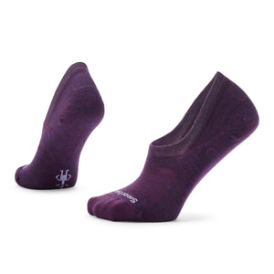 Smartwool Everyday No Show Zero Cushion Socks  -  Small / Purple Iris-Violet