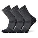 Smartwool Hike Light Cushion Crew 3-Pack Socks  -  Medium / Medium Gray