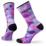 Smartwool Athletic Far Out Tie Dye Print Crew Socks  -  Small / Purple Iris