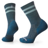 Smartwool Athletic Stripe Crew Socks  -  Medium / Twilight Blue
