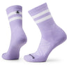 Smartwool Athletic Stripe Crew Socks  -  Large / Ultra Violet