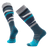 Smartwool Ski Full Cushion Midnight Ski Pattern Over-the-Calf Socks  -  Medium / Twilight Blue