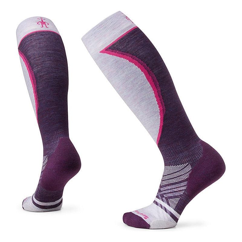 Smartwool Womens Ski Targeted Cushion Extra Stretch OTC Socks  -  Small / Purple Iris