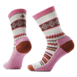 Smartwool Everyday Snowed In Sweater Crew Socks  -  Small / Garden Pink