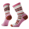 Smartwool Everyday Snowed In Sweater Crew Socks  -  Small / Garden Pink