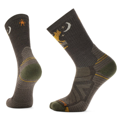 Smartwool Hike Nightfall in the Forest Crew Socks  -  Large / Chestnut