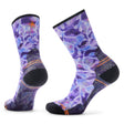 Smartwool Womens Hike Light Cushion Floral Print Crew Socks  -  Small / Purple Iris