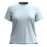 Smartwool Womens Perfect Crew Short Sleeve Tee  -  X-Small / Winter Sky Heather