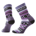 Smartwool Everyday Cozy Cabin Games Crew Socks  -  Small / Chalk Violet