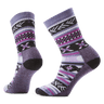 Smartwool Everyday Cozy Cabin Games Crew Socks  -  Small / Chalk Violet