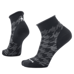 Smartwool Womens Everyday Hounds Tooth Ankle Socks  -  Medium / Black