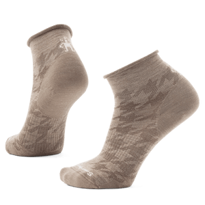 Smartwool Womens Everyday Hounds Tooth Ankle Socks  -  Medium / Fossil