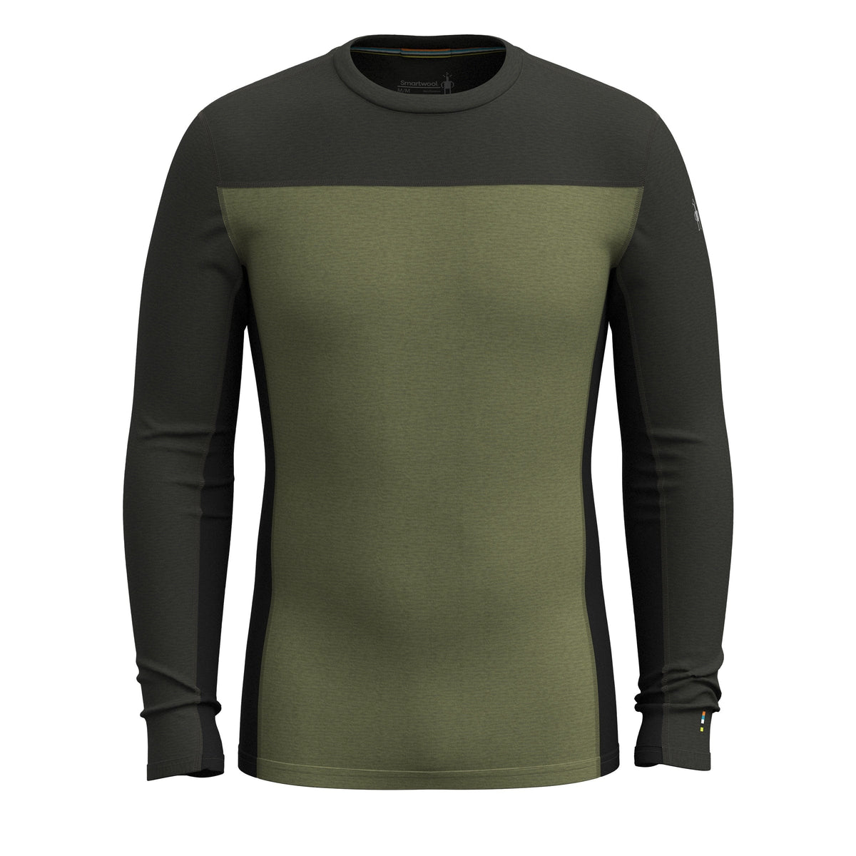 Smartwool Mens Classic Thermal Merino Base Layer Colorblock Crew ...