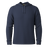 Smartwool Mens Waffle Henley Hoodie  -  Small / Deep Navy