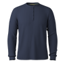 Smartwool Mens Waffle Long Sleeve Henley  -  Small / Deep Navy