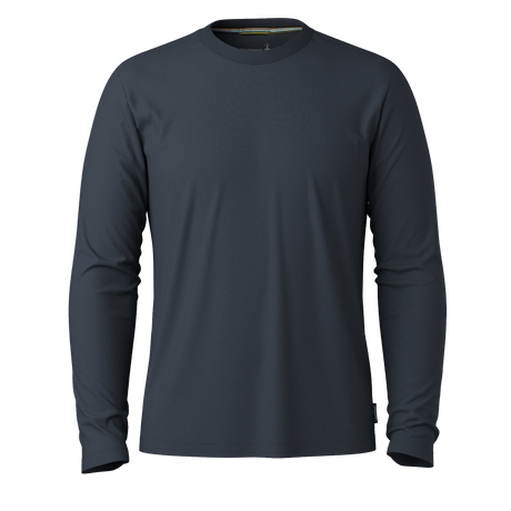 Smartwool Mens Perfect Crew Long Sleeve Tee - Clearance  -  Medium / Deep Navy