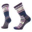 Smartwool Everyday Cozy Say It Aint Snow Crew Socks - Clearance  -  Small / Purple Iris