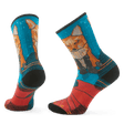 Smartwool Womens Hike Targeted Cushion Geo Fox Print Crew Socks  -  Small / Capri