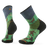 Smartwool Mens Trail Run Targeted Cushion Neature Print Crew Socks  -  Medium / Twilight Blue