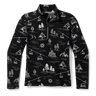 Smartwool Kids Classic Thermal Merino Base Layer 1/4 Zip  -  XXS / Black Ski Day