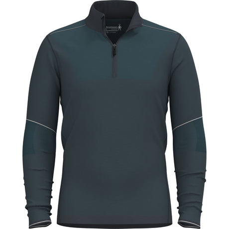 Smartwool Mens Intraknit Thermal Max Merino Base Layer 1/4 Zip - Clearance  -  Medium / Deep Navy