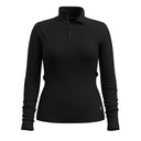 Smartwool Womens Classic Thermal Merino Base Layer 1/4 Zip  -  Small / Black