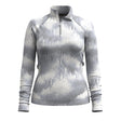 Smartwool Womens Classic Thermal Merino Base Layer 1/4 Zip - Clearance  -  X-Small / Light Gray Foggy Pines