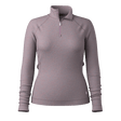 Smartwool Womens Classic Thermal Merino Base Layer 1/4 Zip  -  X-Small / Chalk Violet Heather
